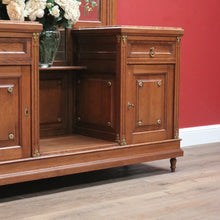 Load image into Gallery viewer, Antique French Dressing Table, Twin Pedestal Marble and Mirror Dressing Table B10848