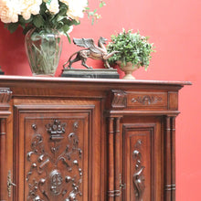 Load image into Gallery viewer, x SOLD Antique French Walnut Sideboard, Narrow Antique Hall Cabinet, Hall Cupboard B11070