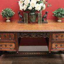 Load image into Gallery viewer, x SOLD Antique French Office Desk, Antique French Oak 4 Drawer Office Desk, Hall Table B10778