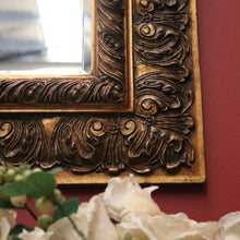 Load image into Gallery viewer, x SOLD Gilt Timber Mirror, Vintage French Bevelled Edge Gilt Frame Wall Mirror B11151