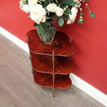 Load image into Gallery viewer, x SOLD Antique French Napoleon III Etagere 3 Tier What Not Side Table Marquetry Shelves. B10093