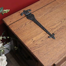 Load image into Gallery viewer, x SOLD Vintage French Trunk Coffer Coffee Table, Chest. Wrought Iron Handle Blanket Box B10642