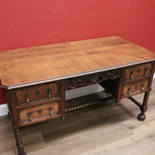 Load image into Gallery viewer, x SOLD Antique French Office Desk, Antique French Oak 4 Drawer Office Desk, Hall Table B10778