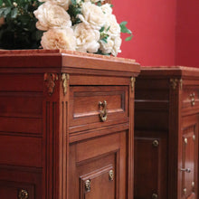 Load image into Gallery viewer, Antique French Dressing Table, Twin Pedestal Marble and Mirror Dressing Table B10848