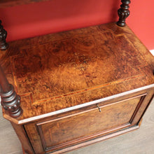 Load image into Gallery viewer, x SOLD Antique English Music Canterbury, Burr Walnut Inlay Lamp Cabinet, File Cupboard. B10053
