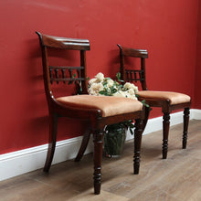 Load image into Gallery viewer, x SOLD Pair of Antique Chairs, Antique English Mahogany Hall Chairs, Dining Chairs B11104