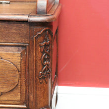 Load image into Gallery viewer, x SOLD Antique French Hall Settle, Blanket Box Hall Seat, Antique Oak Bench Seat Chair B10840