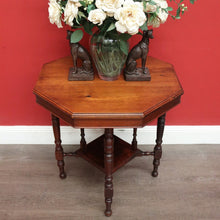 Load image into Gallery viewer, x SOLD Antique English Occasional Table, Antique Walnut Octagonal Side Table Lamp Table. B9695