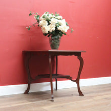 Load image into Gallery viewer, Antique English Mahogany 2 Tier Wine Table, Lamp Table, Occasional Table B10985