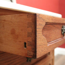 Load image into Gallery viewer, x SOLD Antique French Chest of Drawers with Marble Top below Mirror Dressing Table B10873