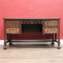 Load image into Gallery viewer, x SOLD Antique French Office Desk, Antique French Oak 4 Drawer Office Desk, Hall Table B10778