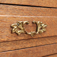 Load image into Gallery viewer, x SOLD Antique French Sewing Cabinet, French Oak Bedside Cabinet, 2 Drawer Lamp Table B10690