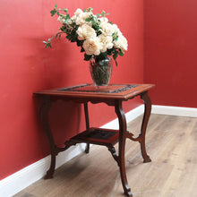 Load image into Gallery viewer, Antique English Mahogany 2 Tier Wine Table, Lamp Table, Occasional Table B10985