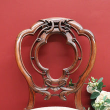 Load image into Gallery viewer, x SOLD Set of 2 Antique English Hall Chairs, Pair of Antique Walnut Sofa Bed room Chair B10671