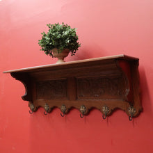 Load image into Gallery viewer, x SOLD Vintage French Coat Rack, Hat or Scarf Rack. Six Brass Hook Umbrella Holder. B11218