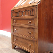 Load image into Gallery viewer, x SOLD Antique Writing Bureau Desk, French Oak Drop Front Bureau Desk Chest of Drawers B10535