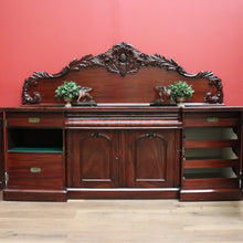 Load image into Gallery viewer, x SOLD Australia Cedar Breakfront Sideboard Cabinet with Carved Backboard B10714