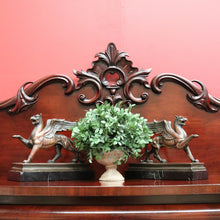 Load image into Gallery viewer, x SOLD Antique English Mahogany Sideboard, Inverted Breakfront Sideboard Buffet Cabinet B10734