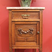 Load image into Gallery viewer, x SOLD Antique French Bedside Cabinet, Bedside Table, Antique French Oak Lamp Table B10893