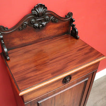 Load image into Gallery viewer, x SOLD Antique French Church Cabinet Hall Cabinet Cupboard Lamp Side Table in Mahogany. B10333