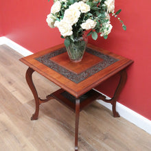 Load image into Gallery viewer, Antique English Mahogany 2 Tier Wine Table, Lamp Table, Occasional Table B10985
