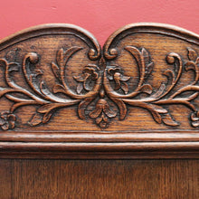 Load image into Gallery viewer, x SOLD Antique French Hall Settle, Blanket Box Hall Seat, Antique Oak Bench Seat Chair B10840