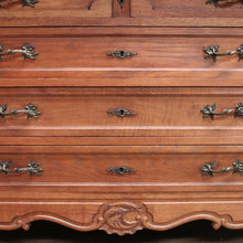 Load image into Gallery viewer, x SOLD Antique French Chest of Drawers with Marble Top below Mirror Dressing Table B10873