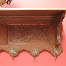 Load image into Gallery viewer, x SOLD Vintage French Coat Rack, Hat or Scarf Rack. Six Brass Hook Umbrella Holder. B11218