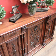 Load image into Gallery viewer, x SOLD Antique French Walnut Sideboard, Narrow Antique Hall Cabinet, Hall Cupboard B11070