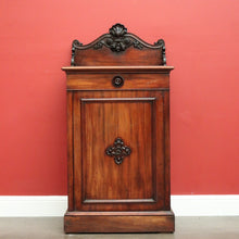 Load image into Gallery viewer, x SOLD Antique French Church Cabinet Hall Cabinet Cupboard Lamp Side Table in Mahogany. B10333