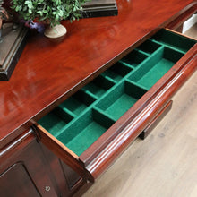 Load image into Gallery viewer, x SOLD Antique English Mahogany Sideboard, Inverted Breakfront Sideboard Buffet Cabinet B10734