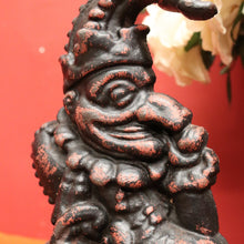 Load image into Gallery viewer, x SOLD A Collectable Victorian Cast Iron Heavy "Punch" Door Stop, Door Porter, Punch And Judy, B10696