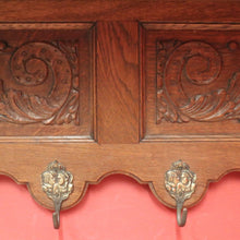 Load image into Gallery viewer, x SOLD Vintage French Coat Rack, Hat or Scarf Rack. Six Brass Hook Umbrella Holder. B11218