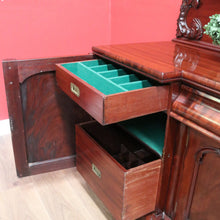 Load image into Gallery viewer, x SOLD Australia Cedar Breakfront Sideboard Cabinet with Carved Backboard B10714