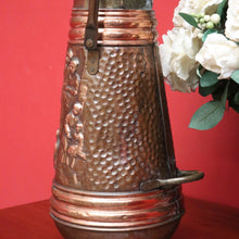 Load image into Gallery viewer, x SOLD Antique Copper and Brass Coal Scuttle, Umbrella Walking Stick Holder Doorstop. B10118