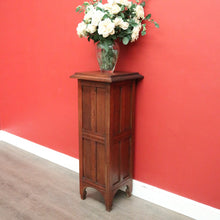 Load image into Gallery viewer, x SOLD Antique French Jardinière Stand, Oak Pedestal Plant Stand, Statue Holder Stand. B10349