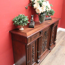 Load image into Gallery viewer, x SOLD Antique French Walnut Sideboard, Narrow Antique Hall Cabinet, Hall Cupboard B11070