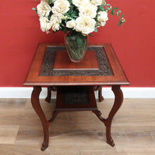 Load image into Gallery viewer, Antique English Mahogany 2 Tier Wine Table, Lamp Table, Occasional Table B10985