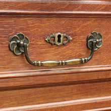 Load image into Gallery viewer, X SOLD Antique Vintage French Oak Bookcase or China Cabinet, Glass Door, and Drawers. B11270