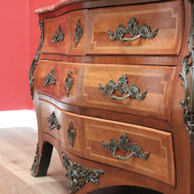 Load image into Gallery viewer, x SOLD Antique French Chest of Drawers, Antique Walnut, Brass, Marble Chest of Drawers B10781