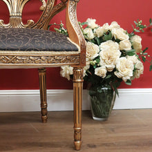 Load image into Gallery viewer, x SOLD Vintage Italian Gilt Timber Bedroom Chair, Armchair, Hall Chair, Lounge Chair B10803