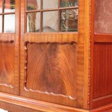 Load image into Gallery viewer, x SOLD Antique English Mahogany China Cabinet, Display Cupboard Hall Cabinet, Bookcase B10675