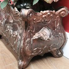 Load image into Gallery viewer, x SOLD Antique French Cast Iron Jardinière, Planter, Plant Stand, Kindling Holder B11035