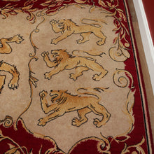 Load image into Gallery viewer, x SOLD Antique Handmade Rug, c1952 Coronation of Her Majesty Queen Elizabeth II Rug. B11093