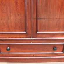 Load image into Gallery viewer, x SOLD Antique Australian Cedar Gentleman's Press, 2 Door Wardrobe Blanket Box Base B10741