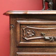 Load image into Gallery viewer, x SOLD Antique French Chest of Drawers, Oak 3 Drawer Hall Cabinet, Foyer Chest Drawers B10572