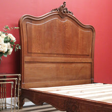 Load image into Gallery viewer, x SOLD Double Bed, Antique French Walnut Double Bed Frame and Slats, Head, Foot, Sides B10874