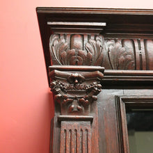 Load image into Gallery viewer, x SOLD Antique Dutch Bookcase, Oak and Glass Door Bookcase, China Display Cabinet B11068
