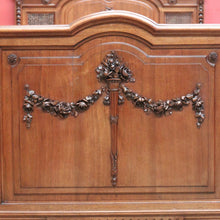 Load image into Gallery viewer, x SOLD Antique French Walnut and Cane Insert Double Bed. Antique French Bed with Slats B10844`