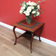 Load image into Gallery viewer, Antique English Mahogany 2 Tier Wine Table, Lamp Table, Occasional Table B10985